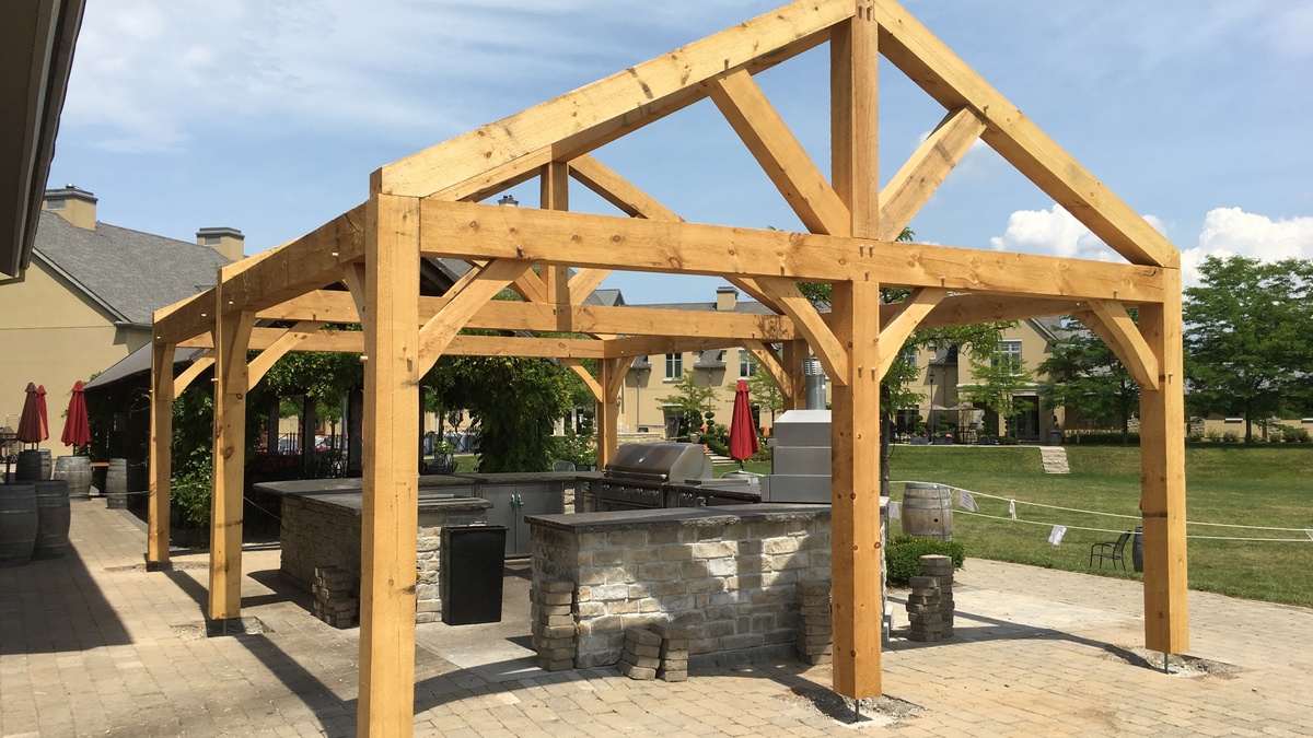 Peller States outdoor kitchen gazebo